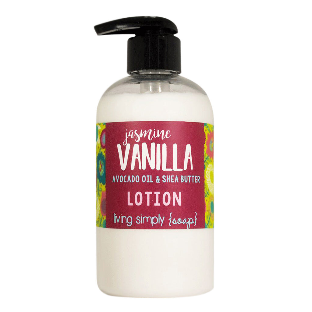 Jasmine Vanilla Lotion living simply soap