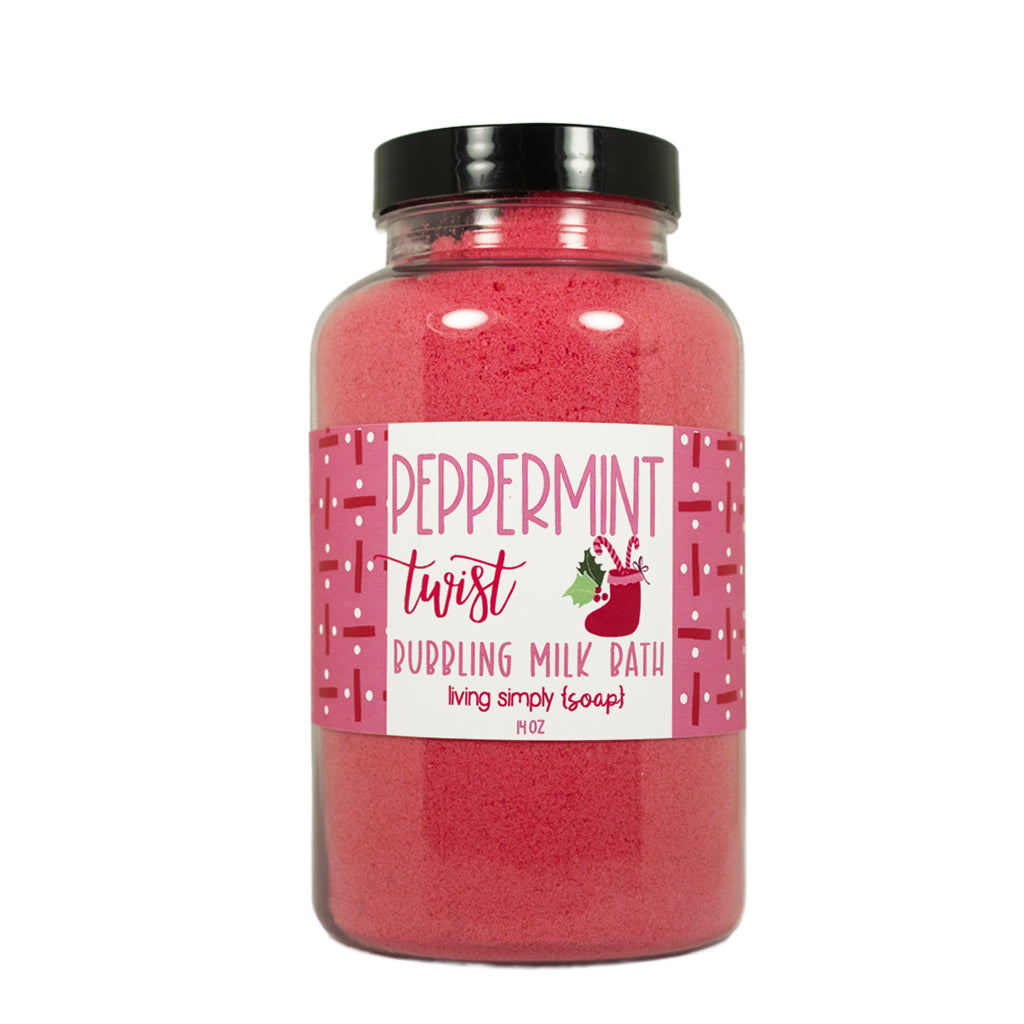 Peppermint Twist Bubbling Milk Bath