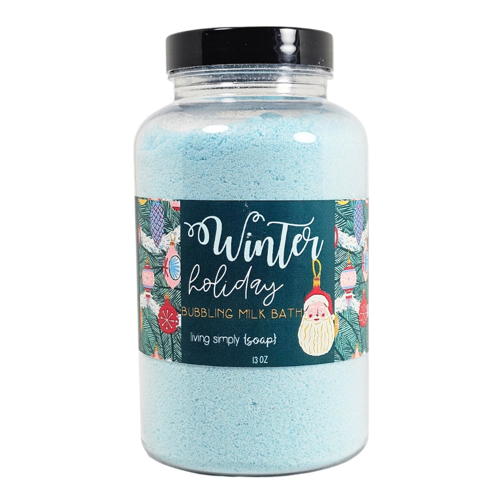 Winter Holiday Bubbling Milk Bath