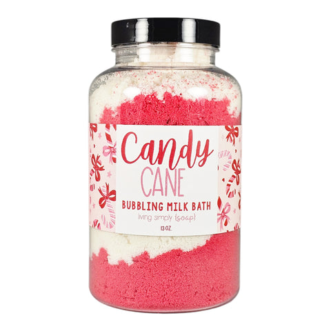 Candy Cane Bubbling Milk Bath