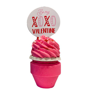 Valentine Bubbling Cupcake Bath Bomb