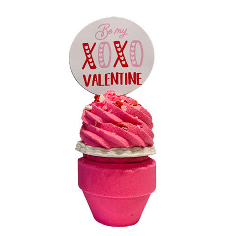 Valentine Bubbling Cupcake Bath Bomb