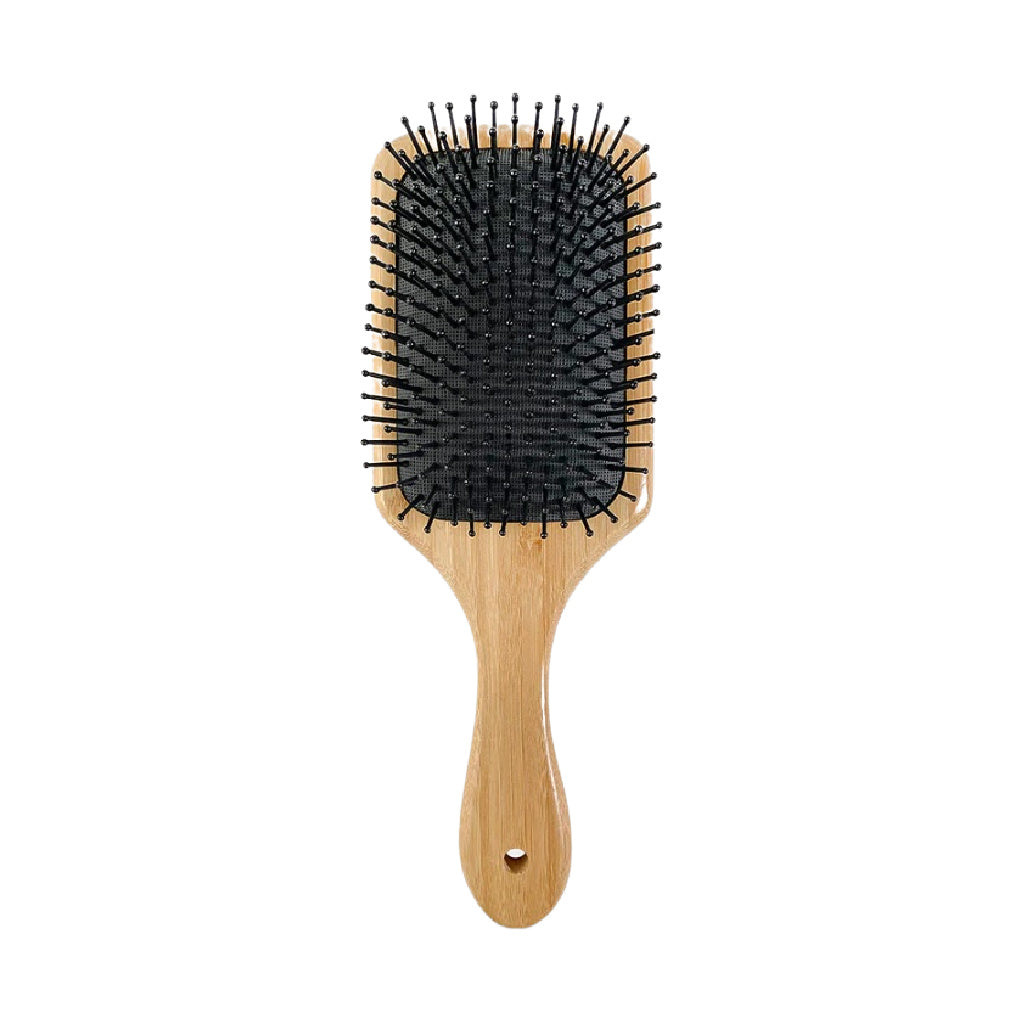 Wood Handled Paddle Hair Brush