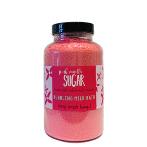 Pink Vanilla Sugar Bubbling Milk Bath